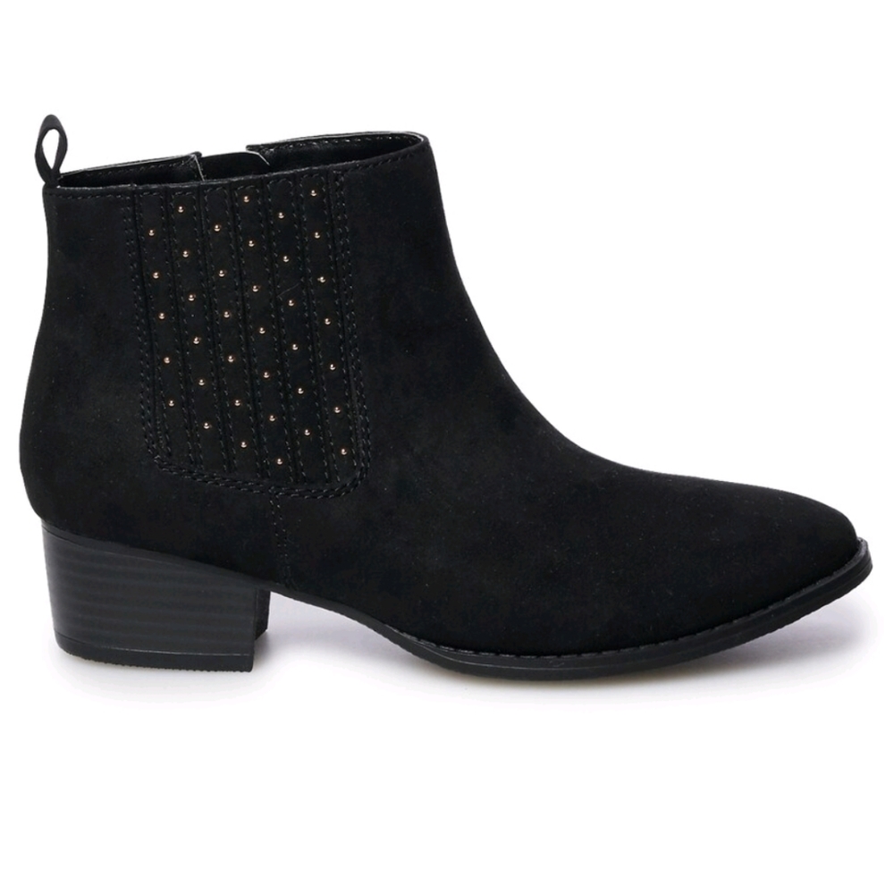 NIB•LC Lauren Conrad Black "Mocha" Ankle Boots
